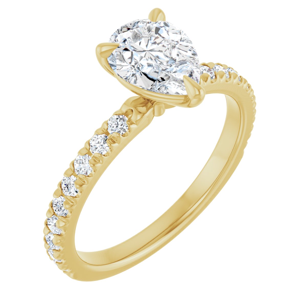 Accented Engagement Ring