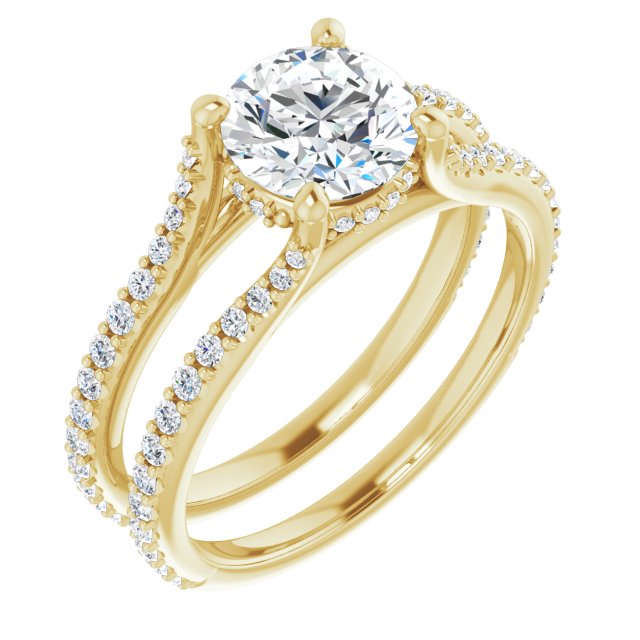 Accented Engagement Ring