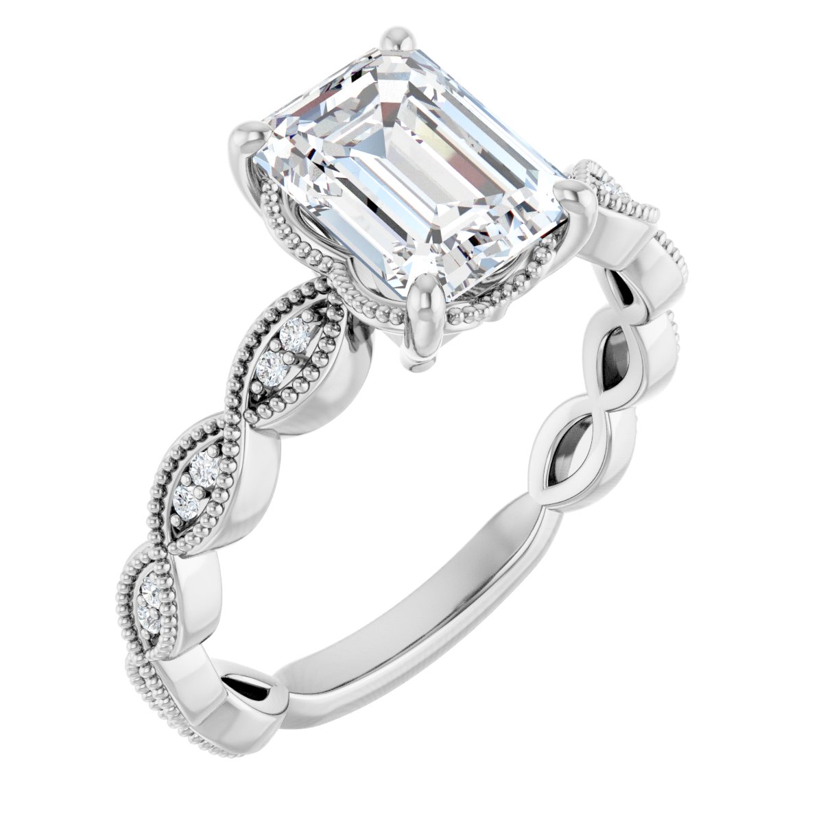 Accented Engagement Ring