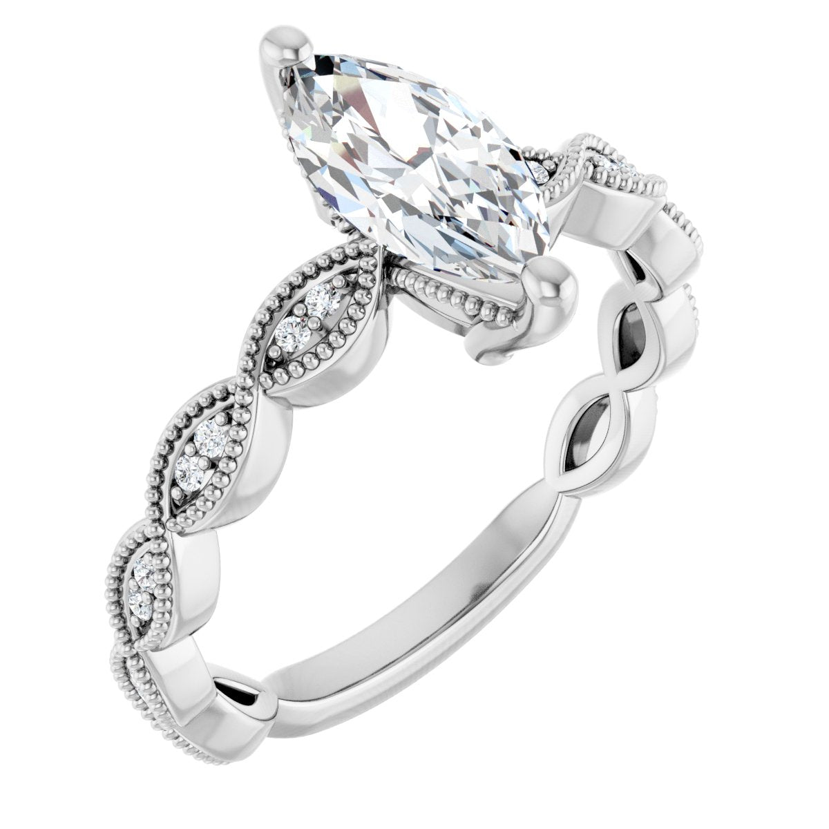 Accented Engagement Ring