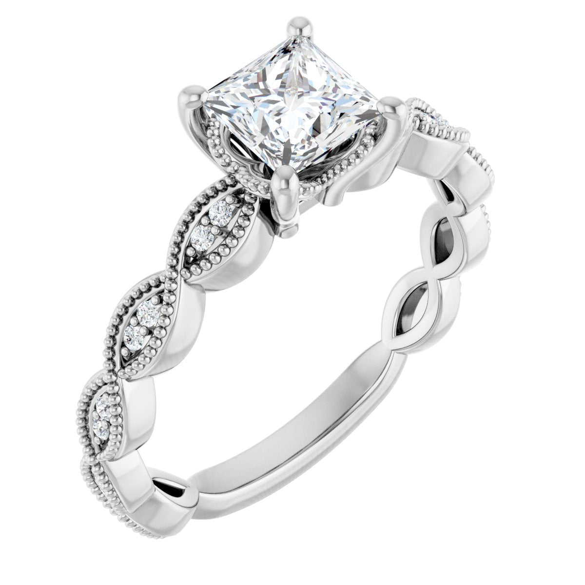 Accented Engagement Ring
