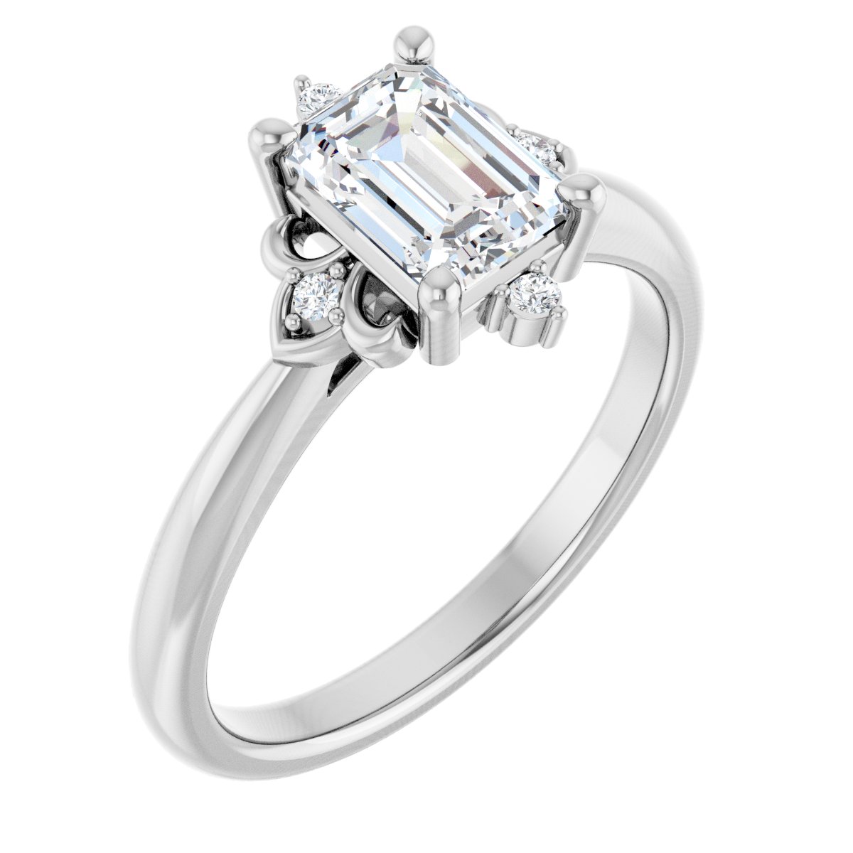 Accented Engagement Ring
