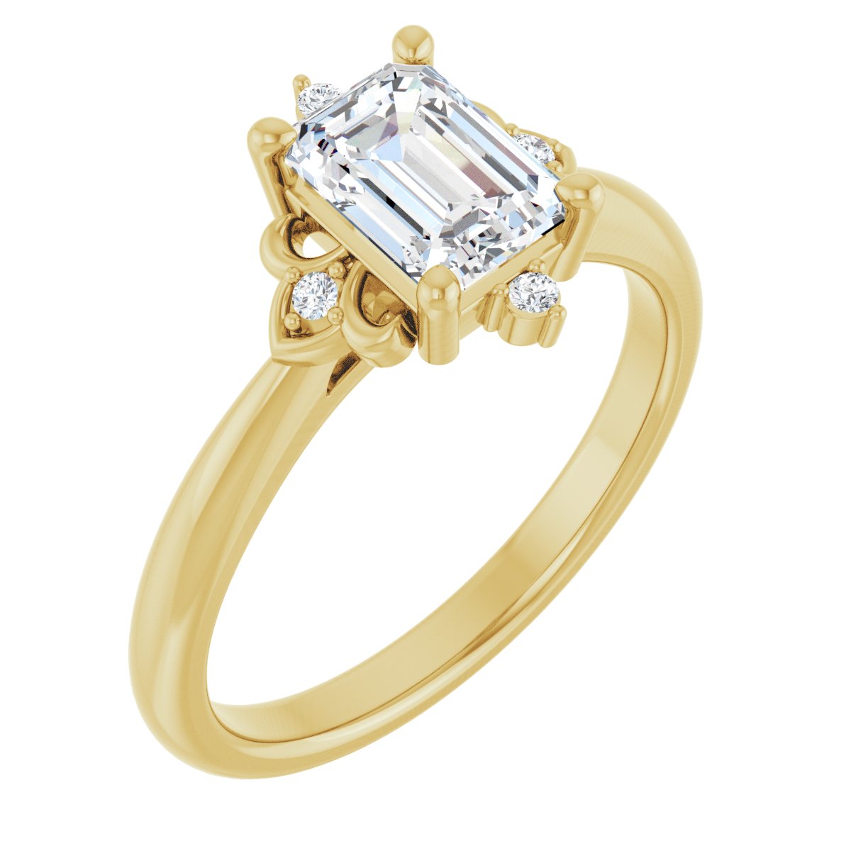 Accented Engagement Ring