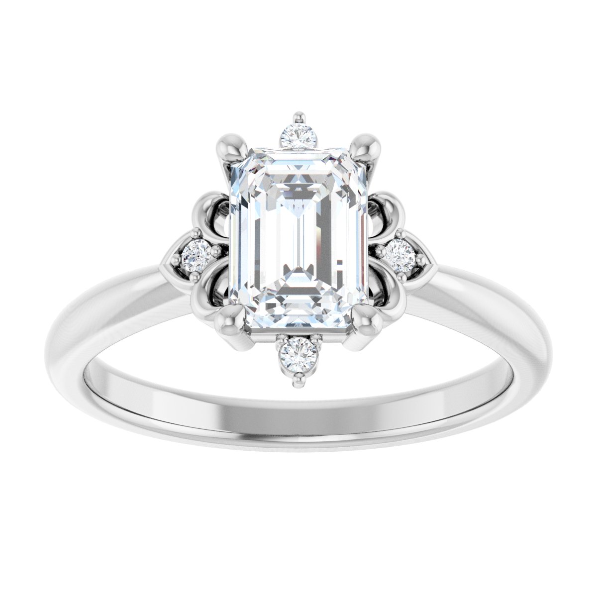 Accented Engagement Ring