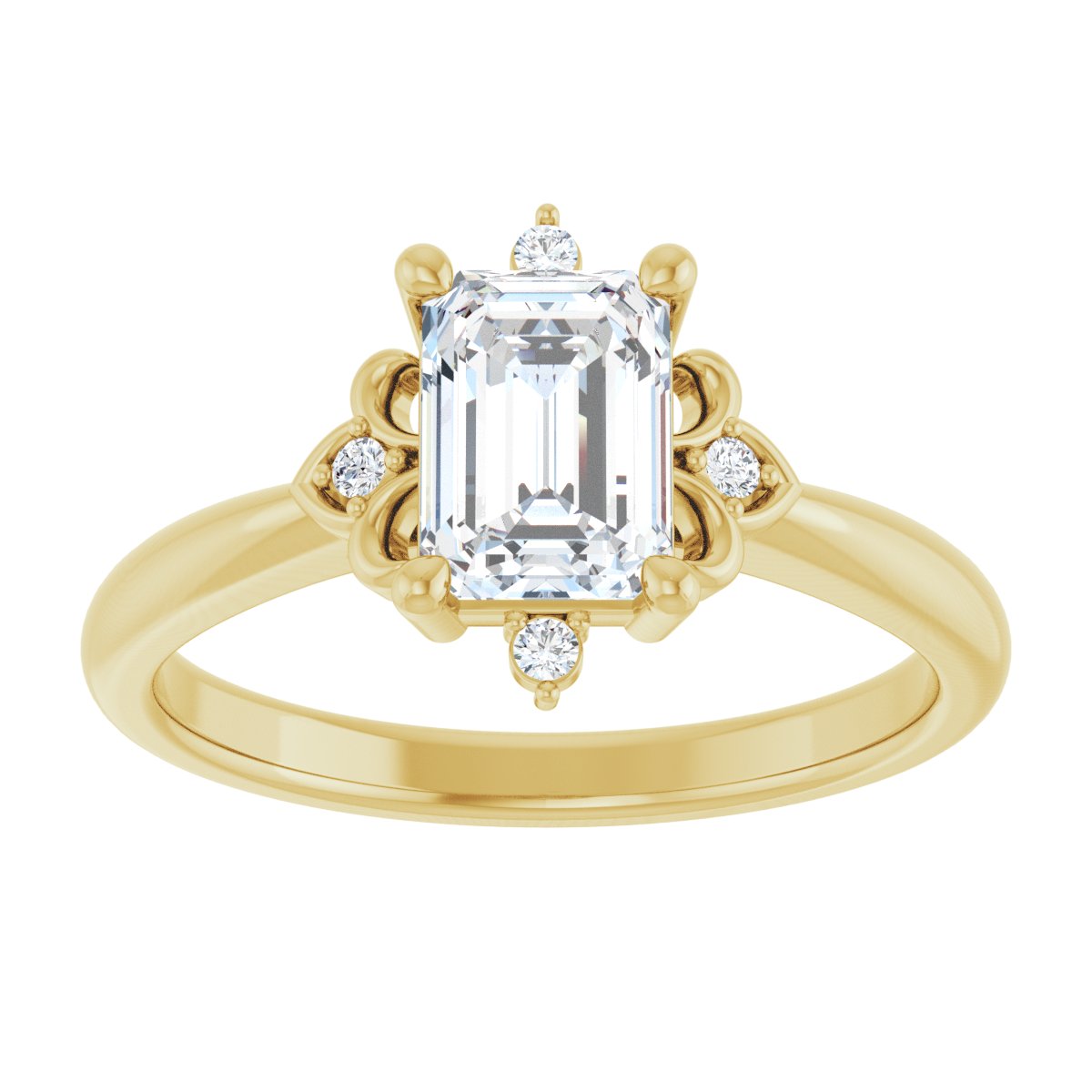 Accented Engagement Ring