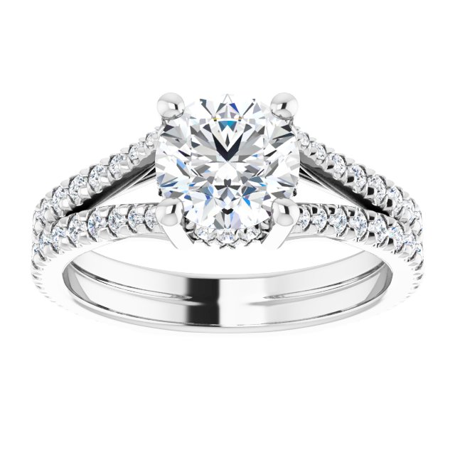 French-Set Engagement Ring or Band
