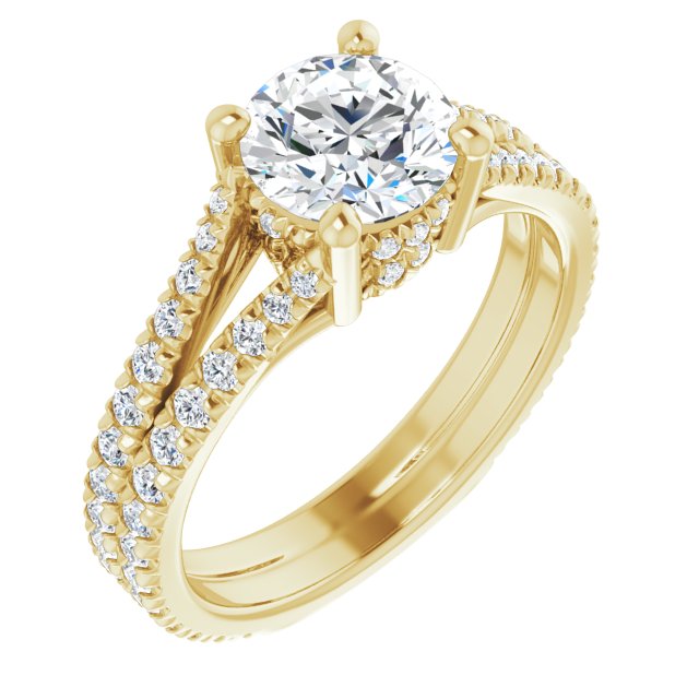 French-Set Engagement Ring or Band