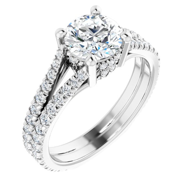 French-Set Engagement Ring or Band