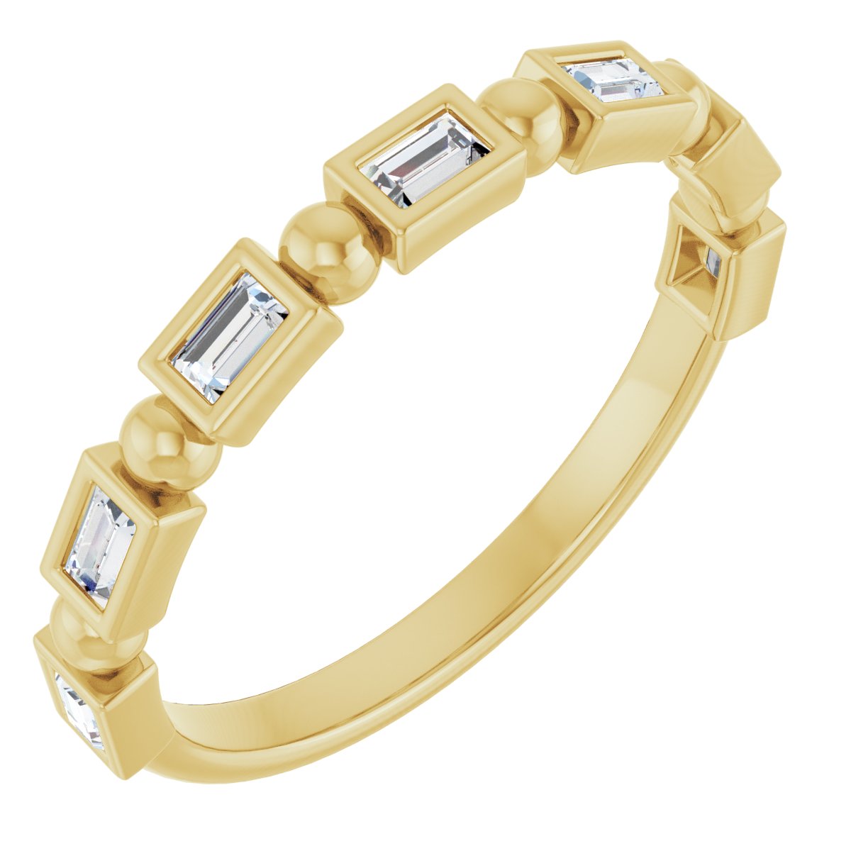 Anniversary Band  - Straight Baguette