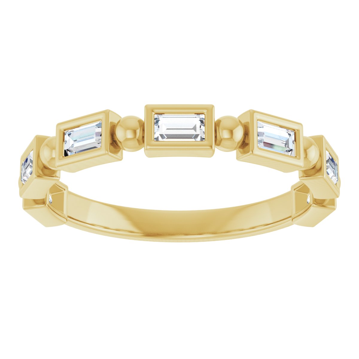 Anniversary Band  - Straight Baguette