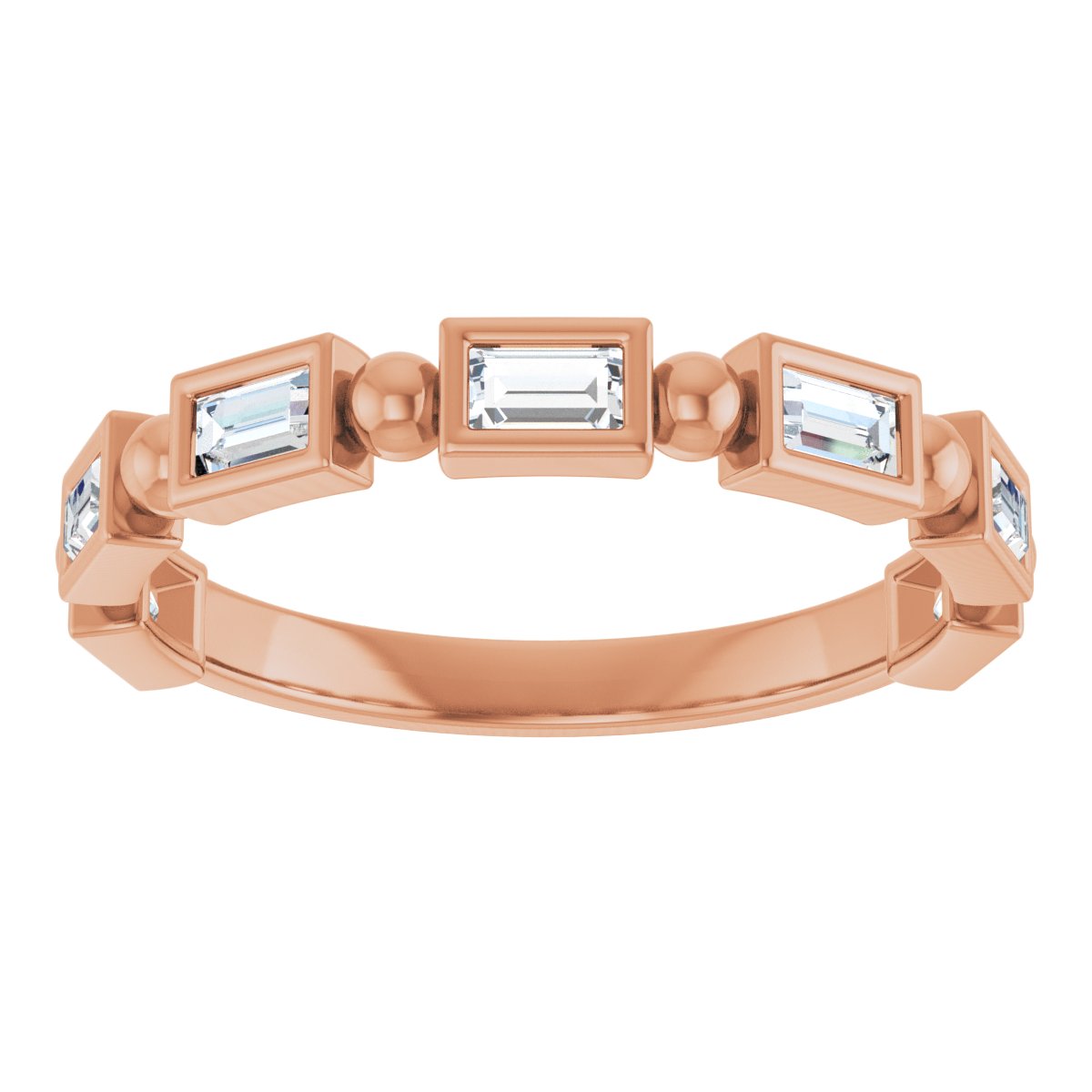 Anniversary Band  - Straight Baguette