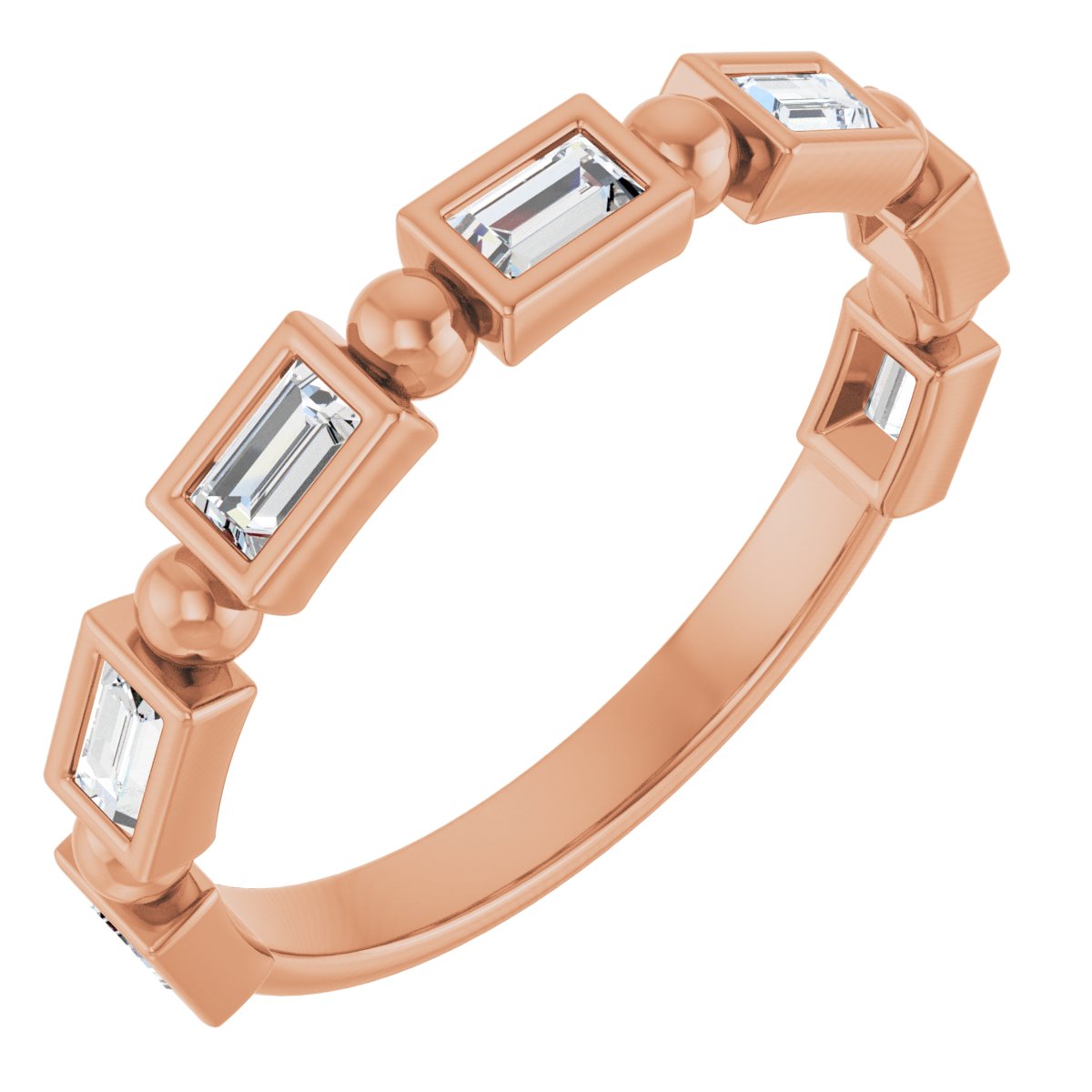 Anniversary Band  - Straight Baguette