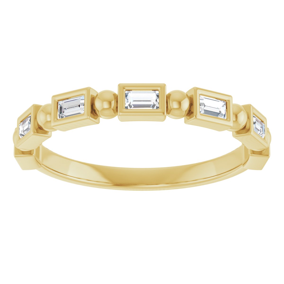 Anniversary Band  - Straight Baguette