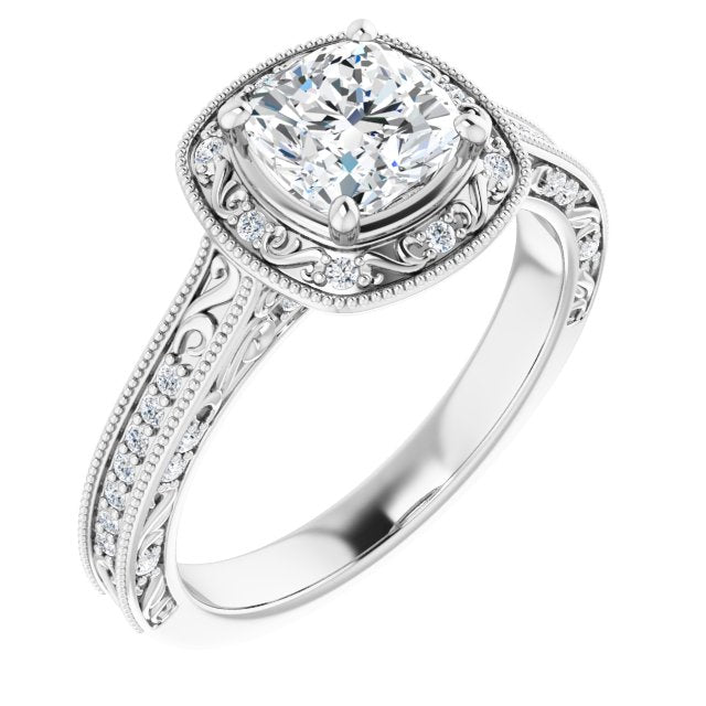 Halo-Style Engagement Ring