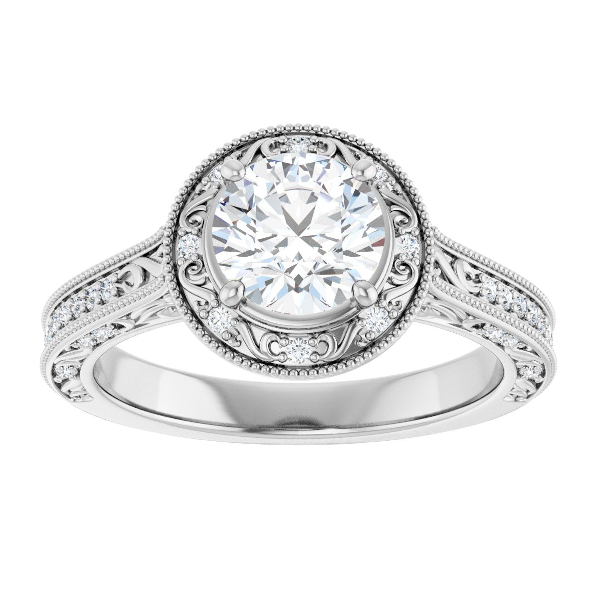 Halo-Style Engagement Ring