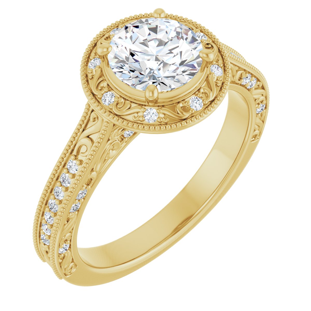 Halo-Style Engagement Ring