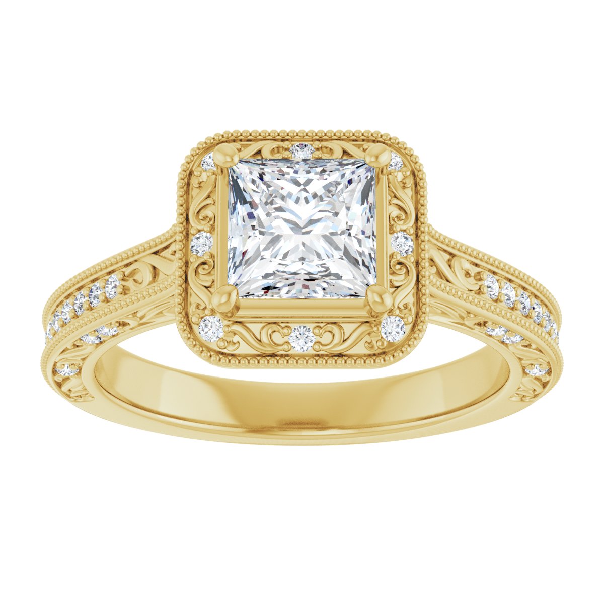 Halo-Style Engagement Ring