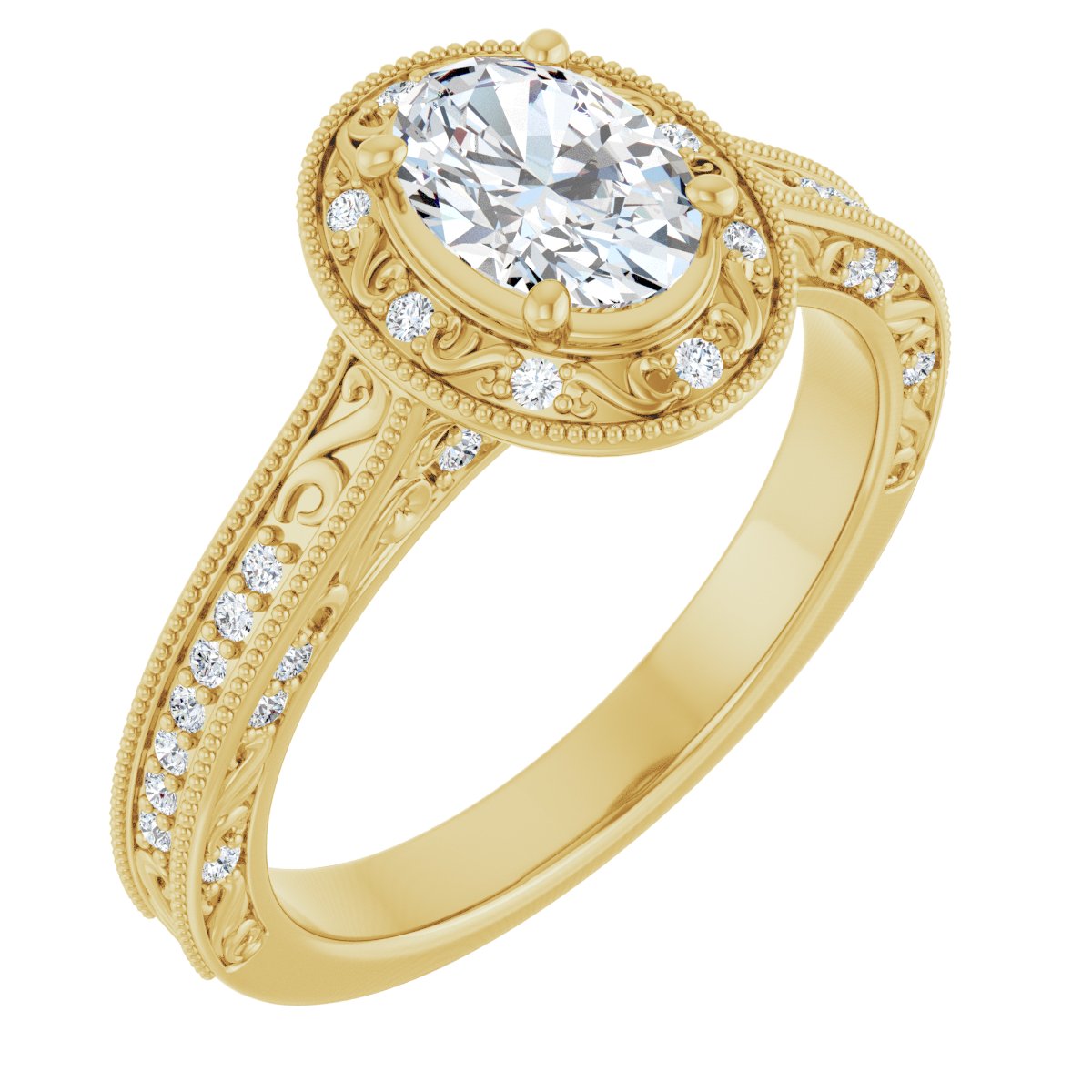 Halo-Style Engagement Ring