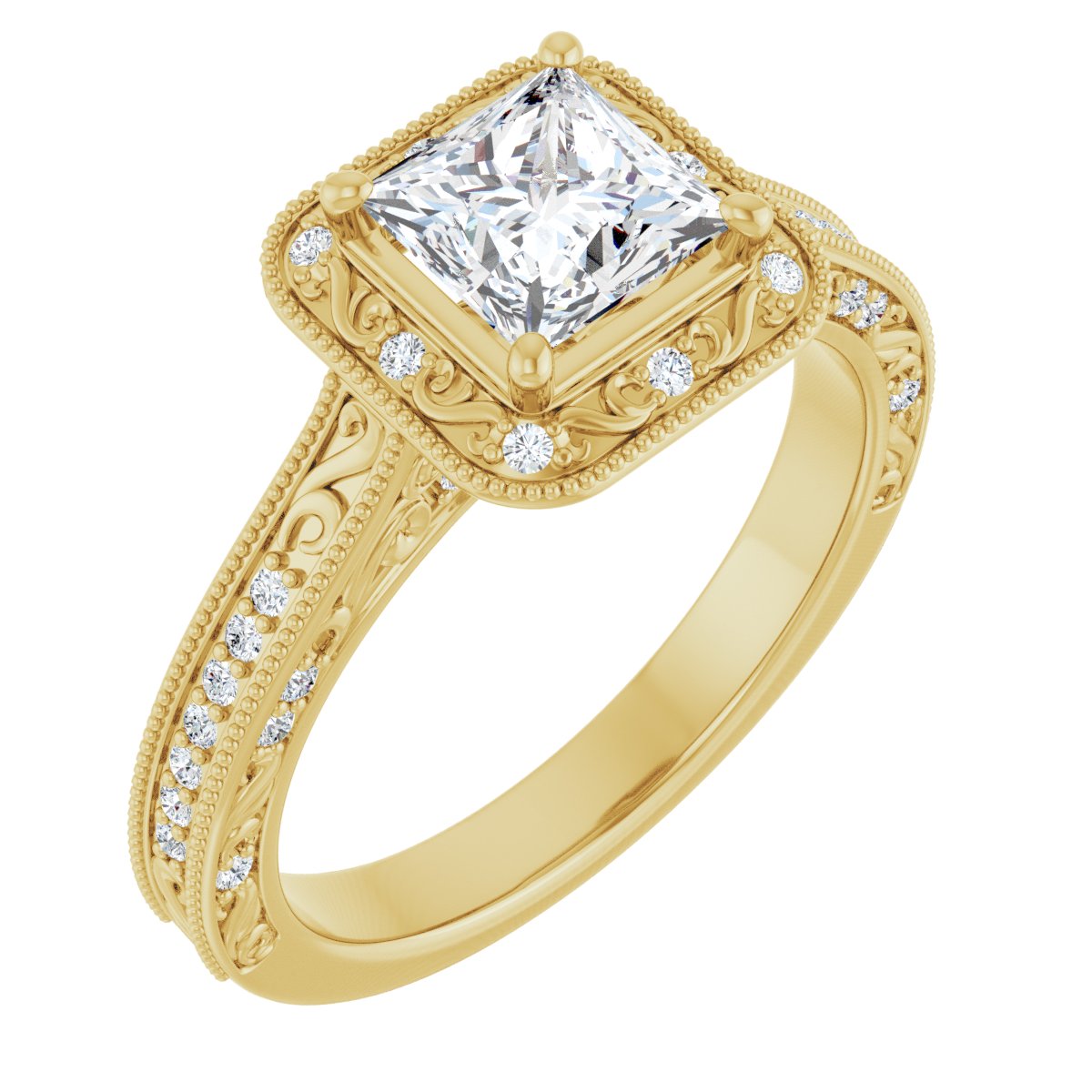 Halo-Style Engagement Ring