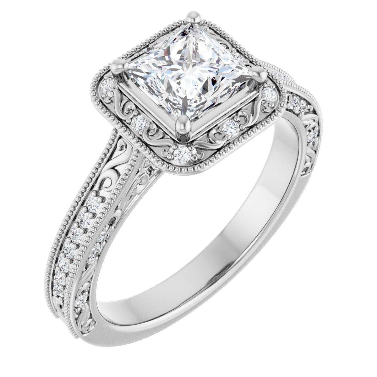 Halo-Style Engagement Ring