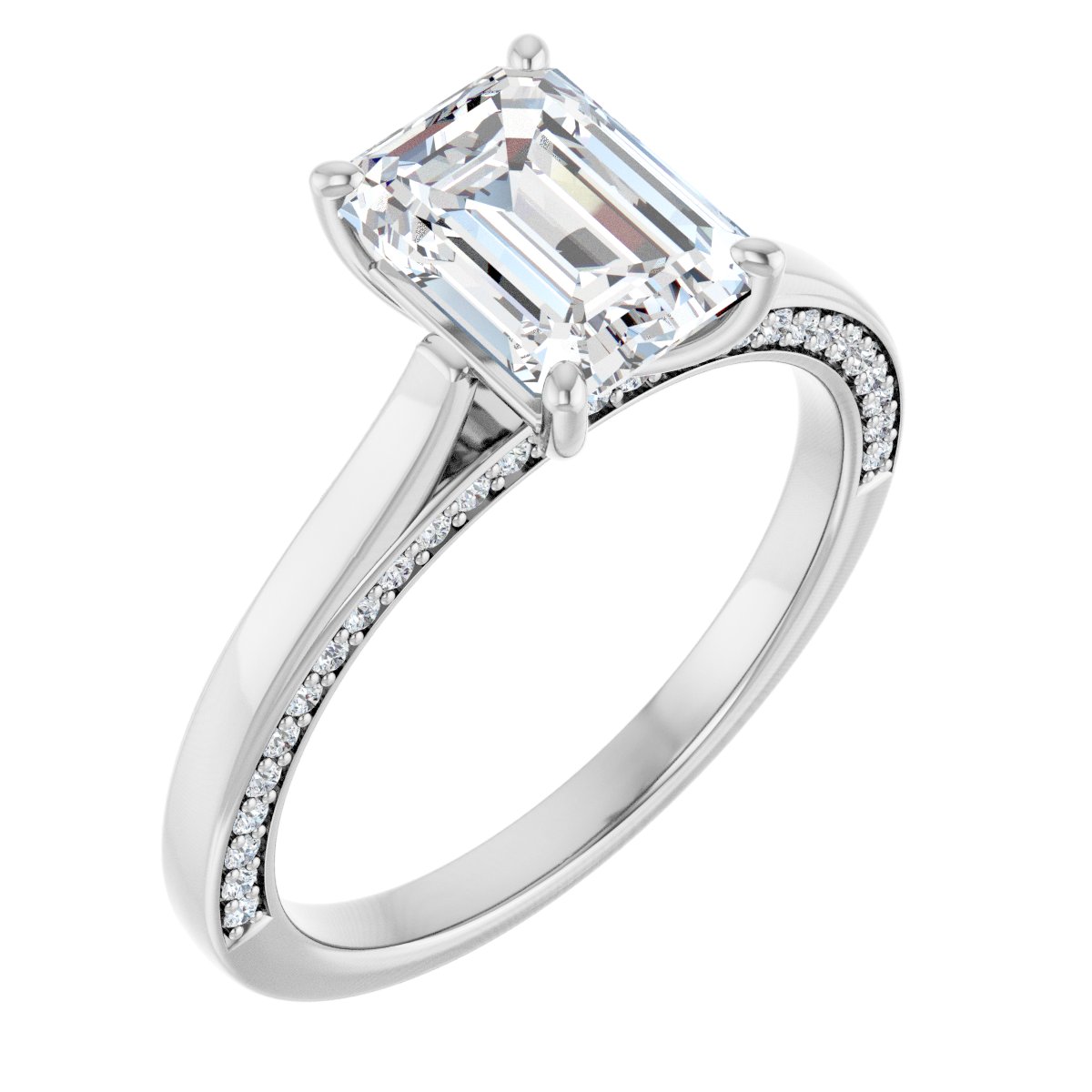 Accented Engagement Ring