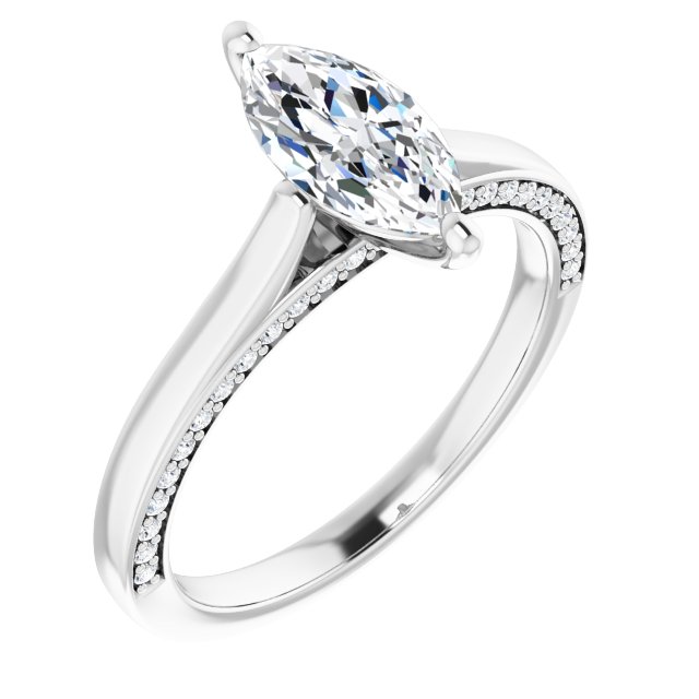 Accented Engagement Ring