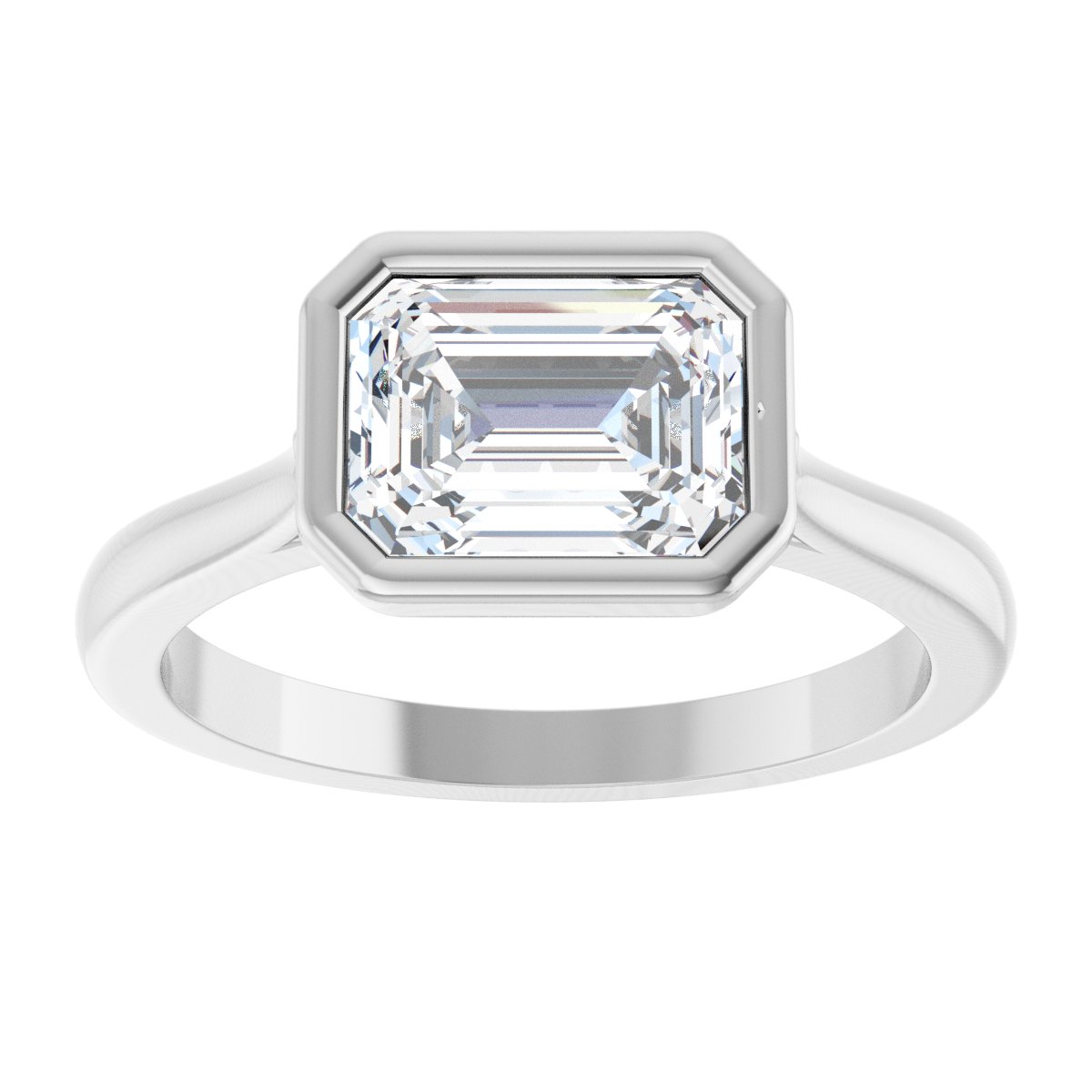 Bezel-Set Engagement Ring or Band