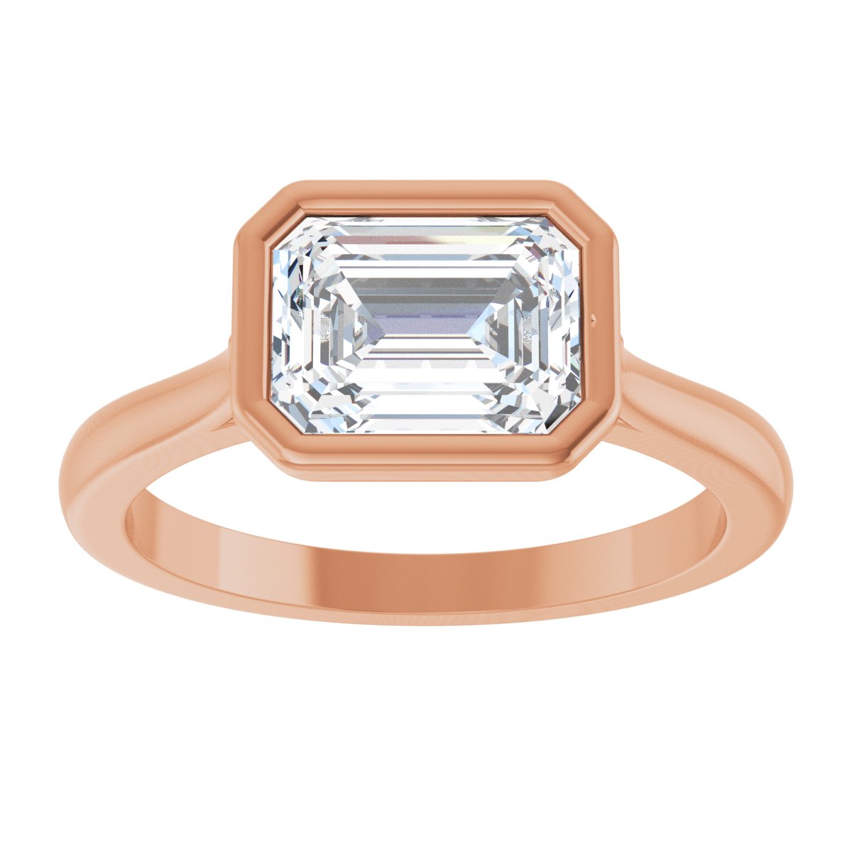 Bezel-Set Engagement Ring or Band