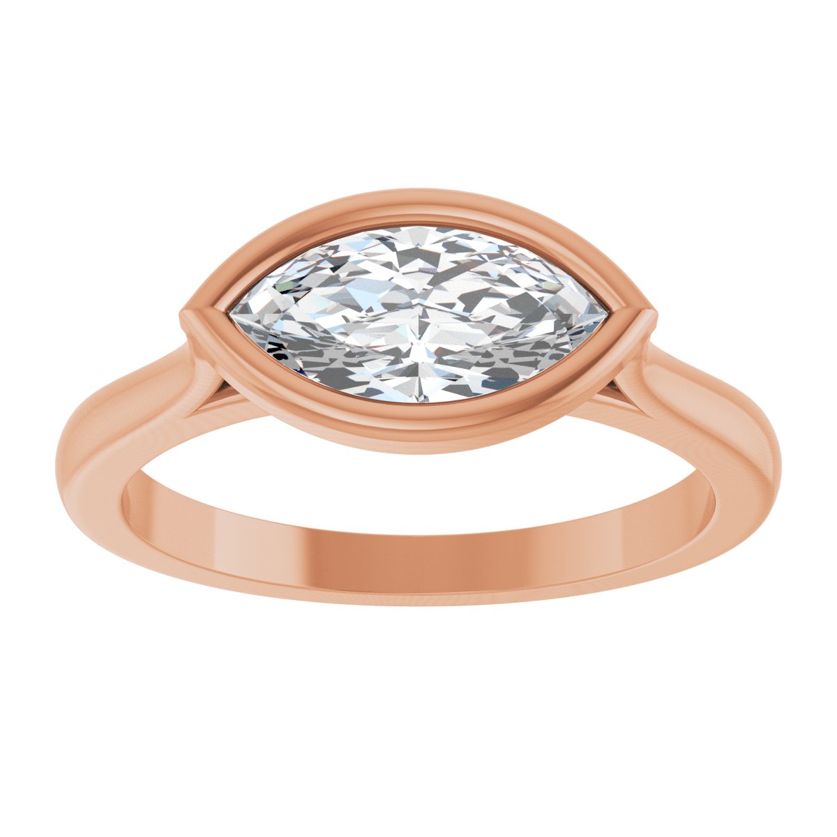 Bezel-Set Engagement Ring or Band