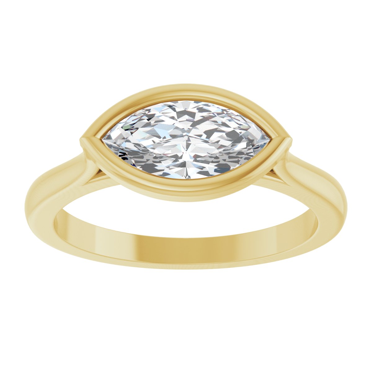 Bezel-Set Engagement Ring or Band