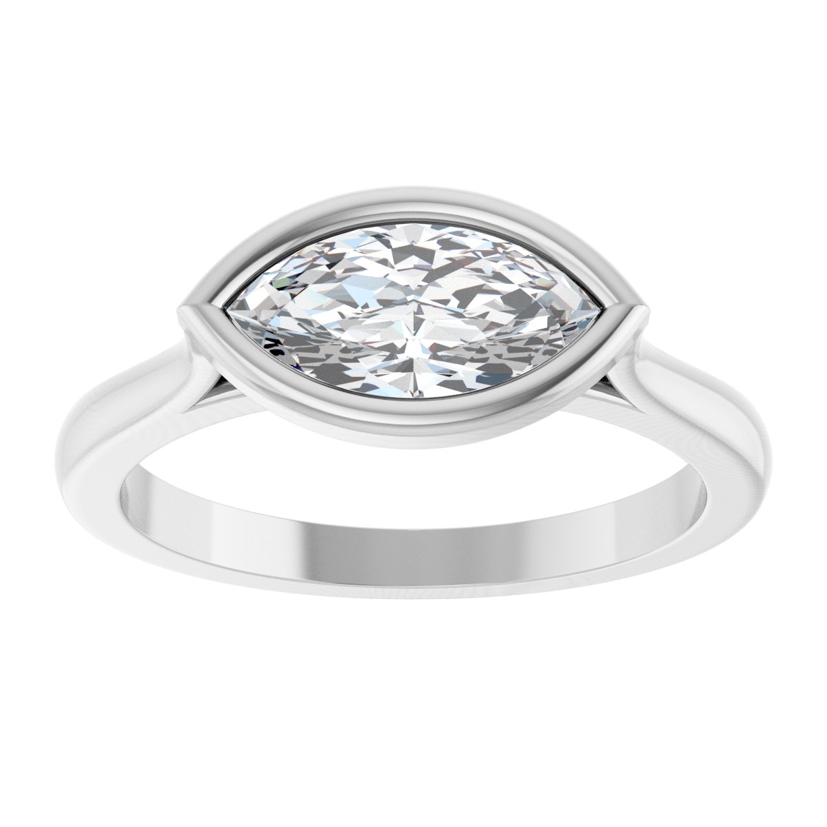 Bezel-Set Engagement Ring or Band