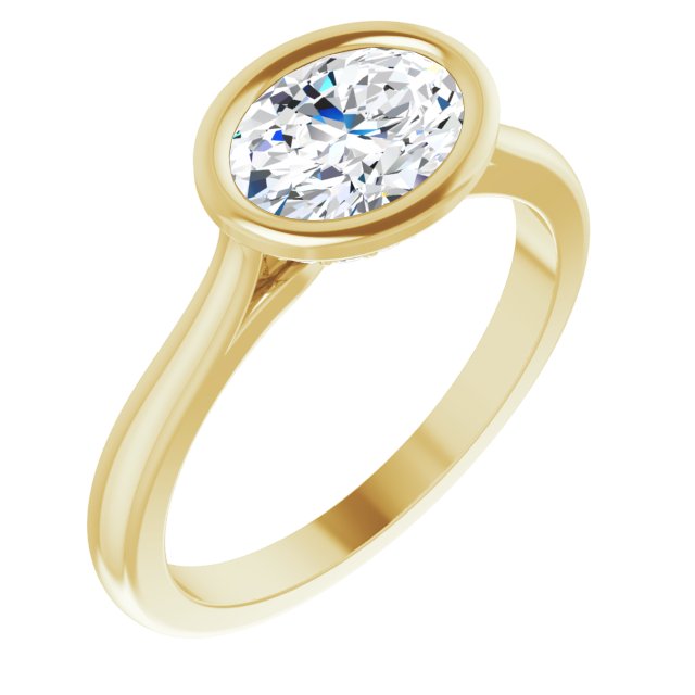 Bezel-Set Engagement Ring or Band