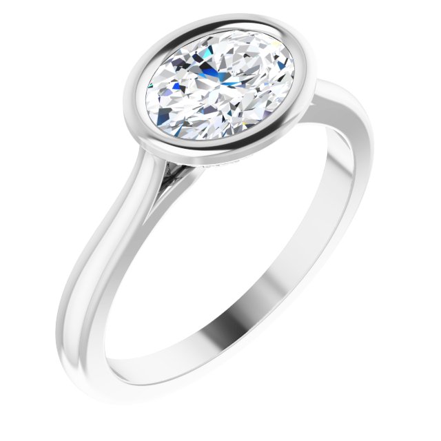 Bezel-Set Engagement Ring or Band