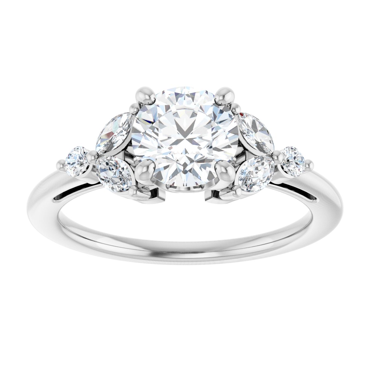 Accented Engagement Ring