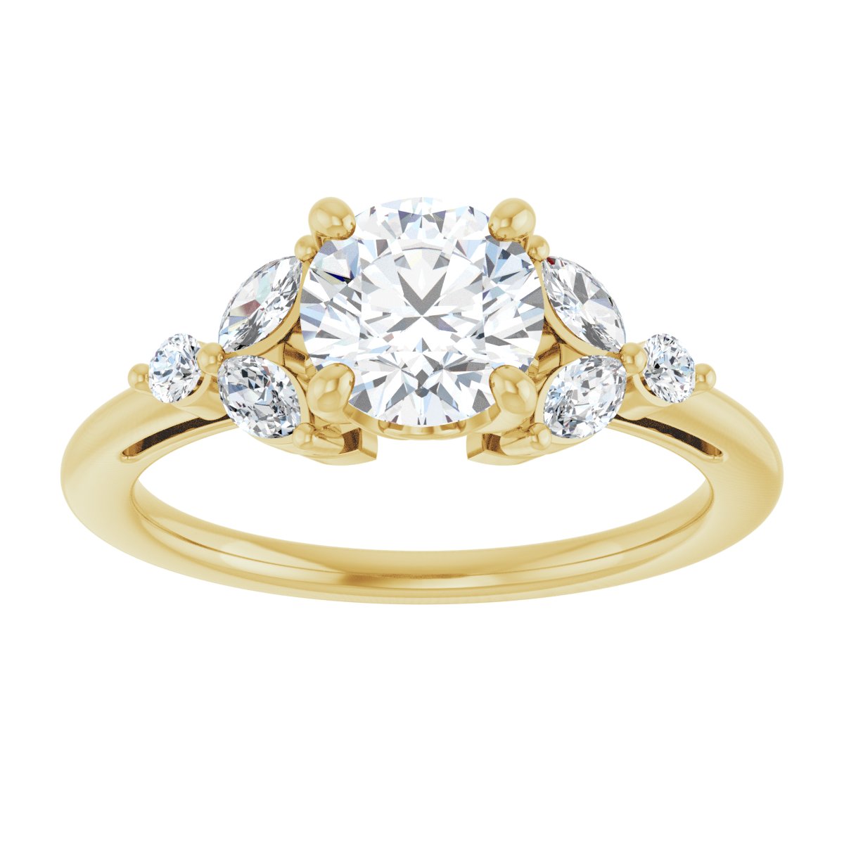 Accented Engagement Ring