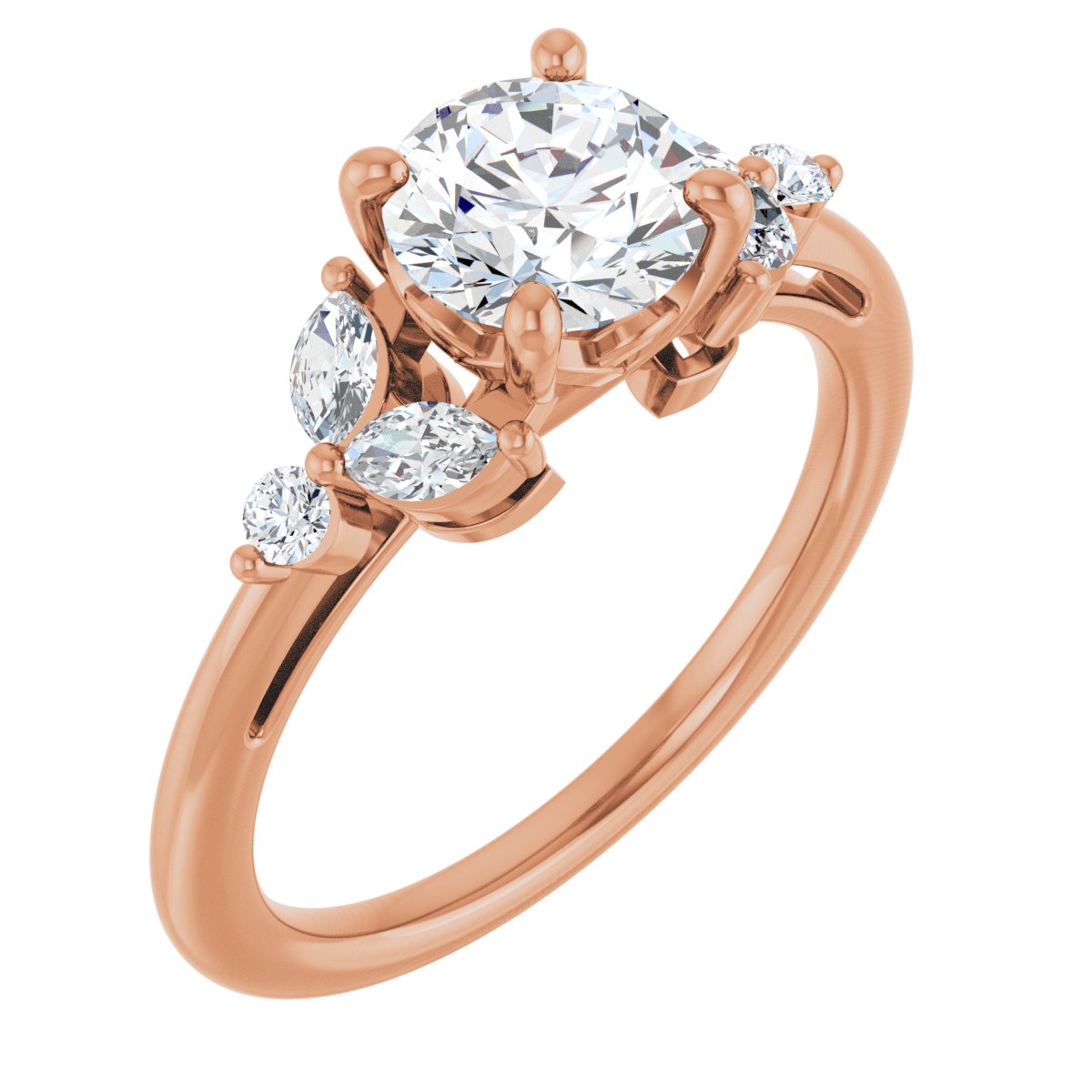 Accented Engagement Ring