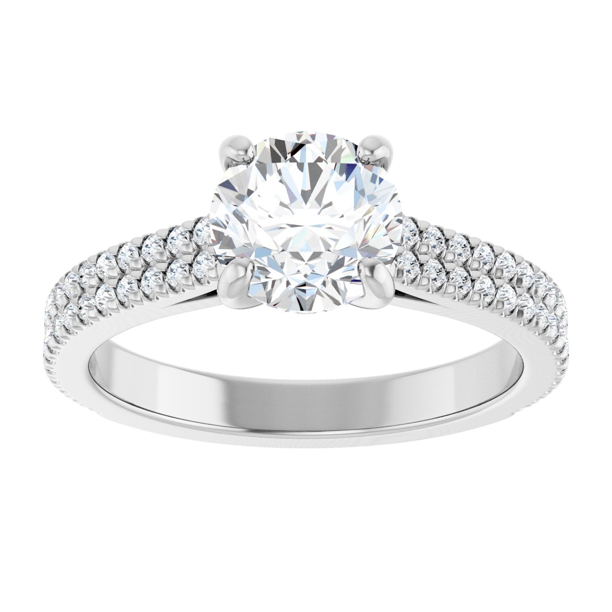 French-Set Engagement Ring or Band
