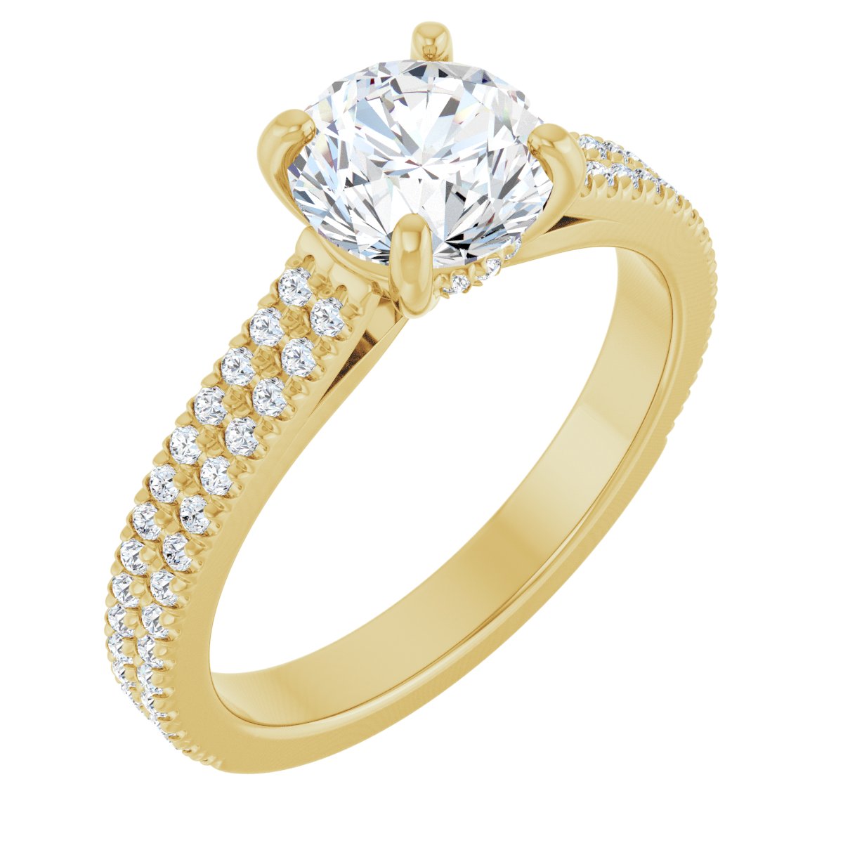 French-Set Engagement Ring or Band