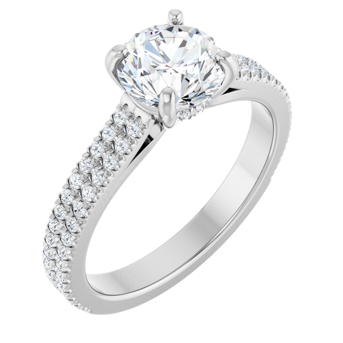 French-Set Engagement Ring or Band