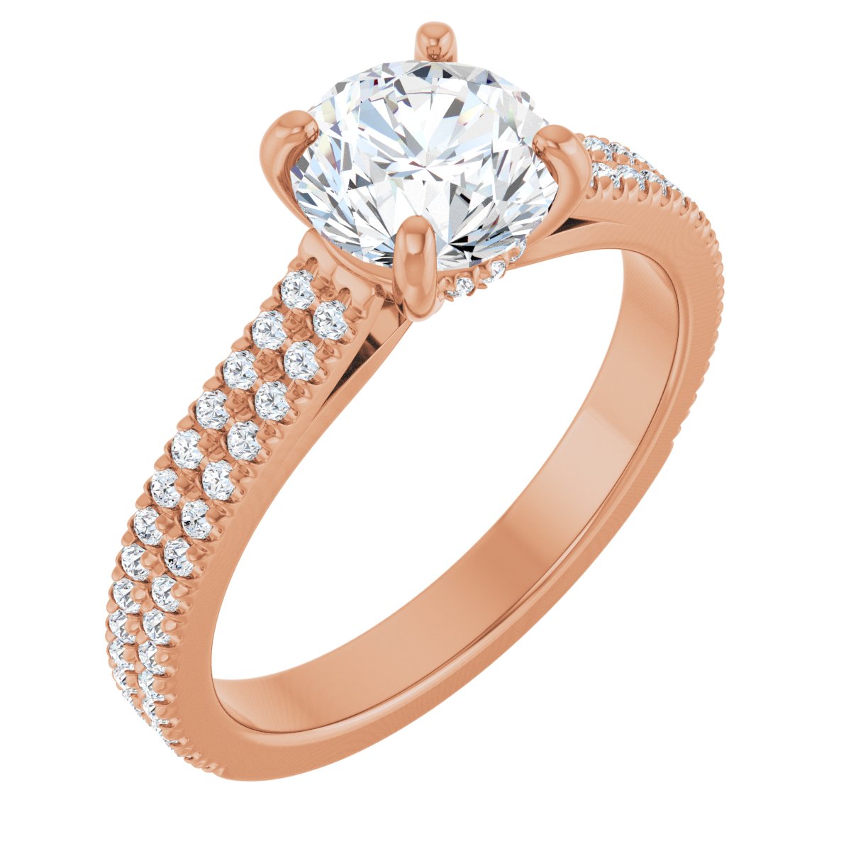 French-Set Engagement Ring or Band