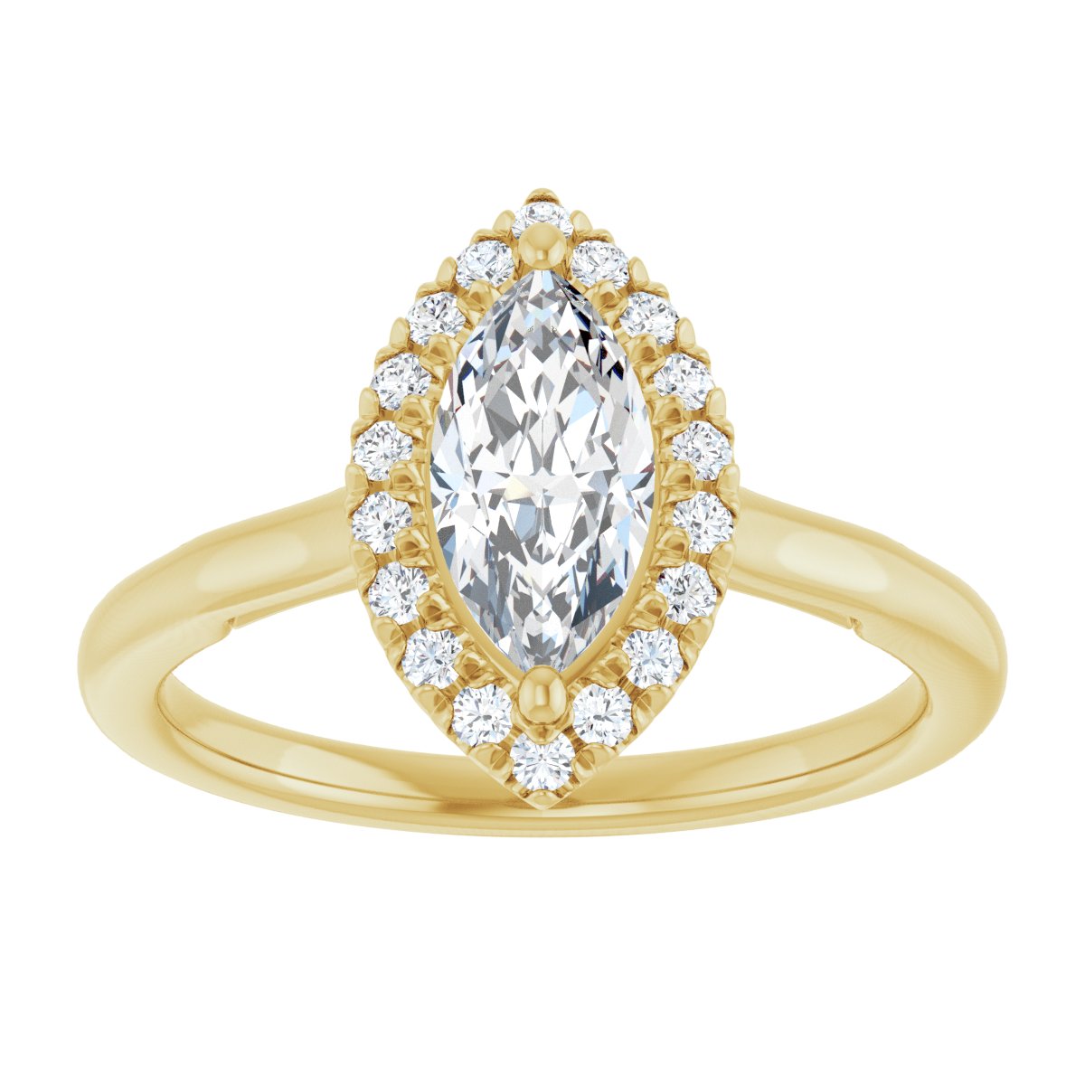 Halo-Style Engagement ring