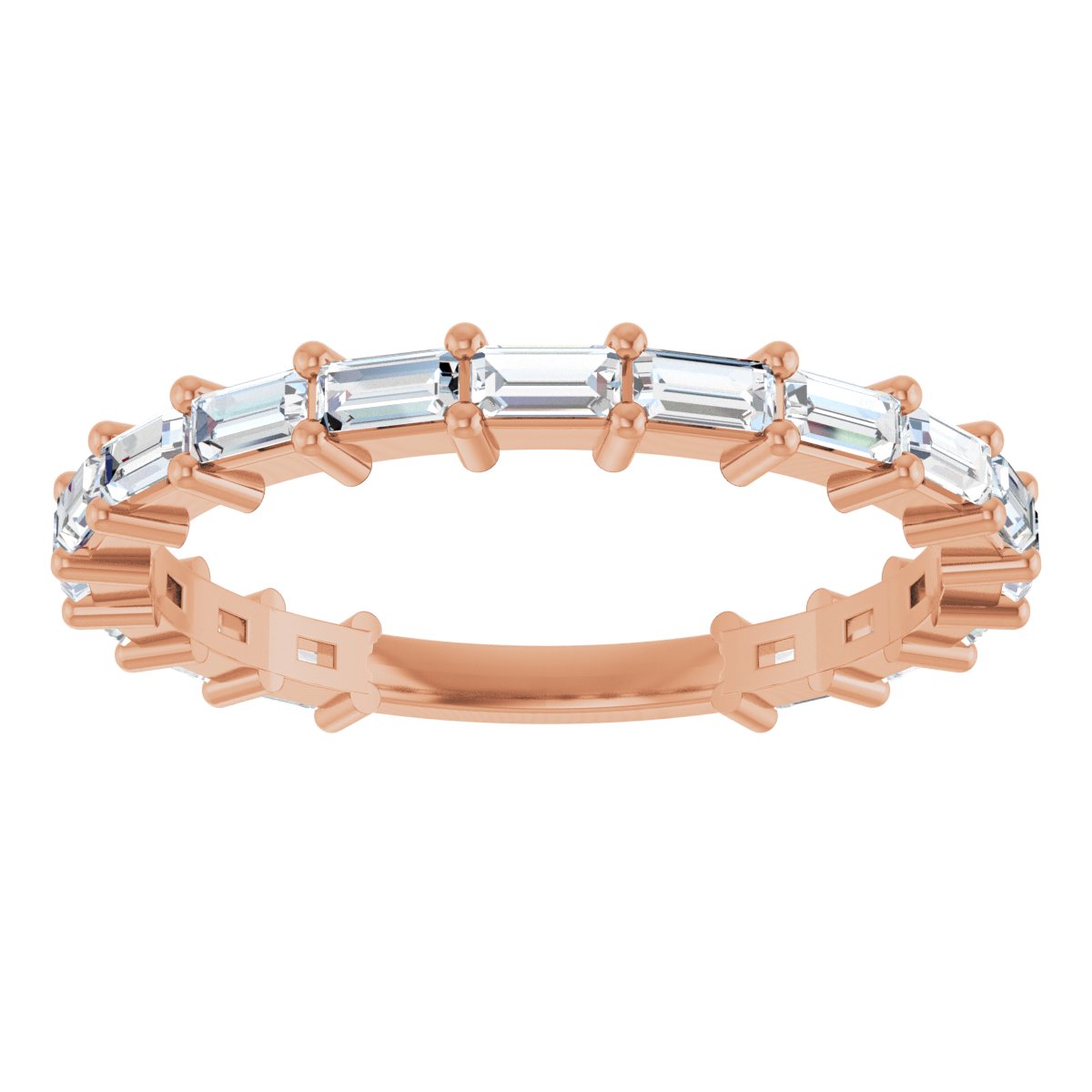 Anniversary Band  - Straight Baguette