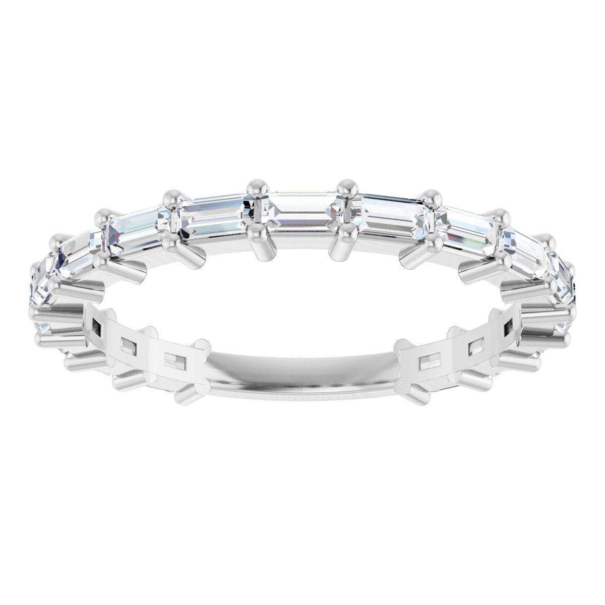 Anniversary Band  - Straight Baguette