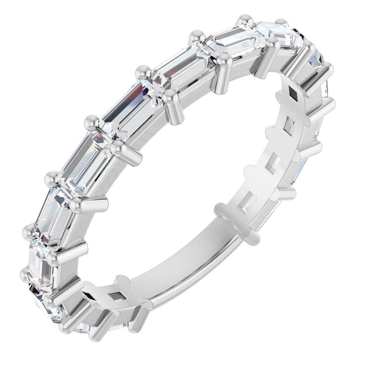 Anniversary Band  - Straight Baguette