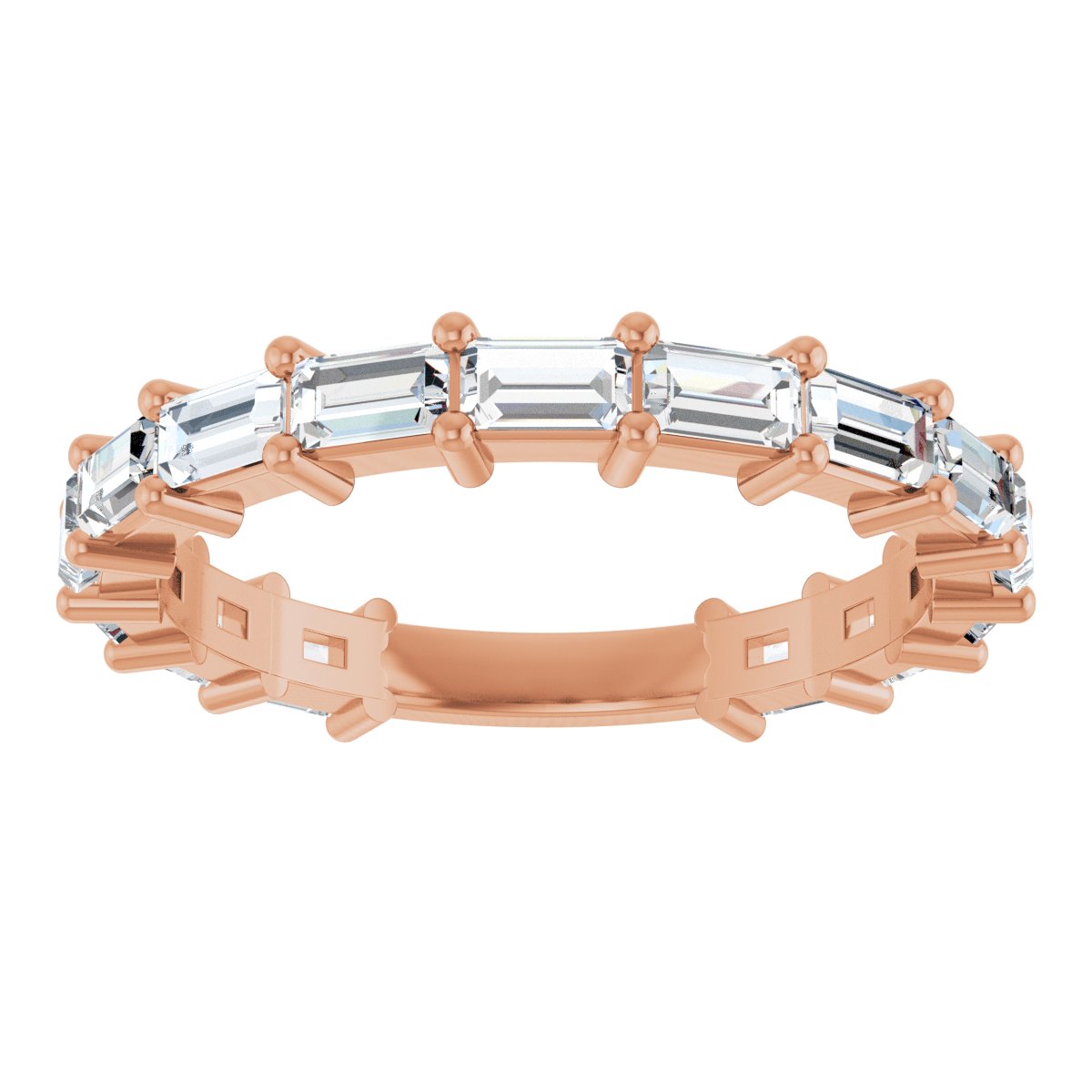 Anniversary Band  - Straight Baguette