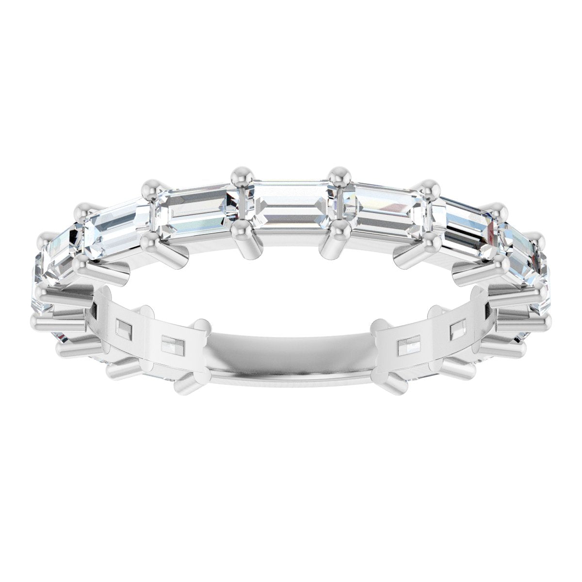 Anniversary Band  - Straight Baguette