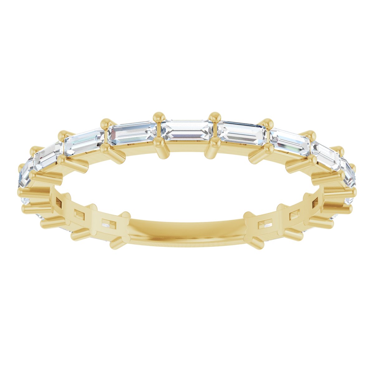 Anniversary Band  - Straight Baguette