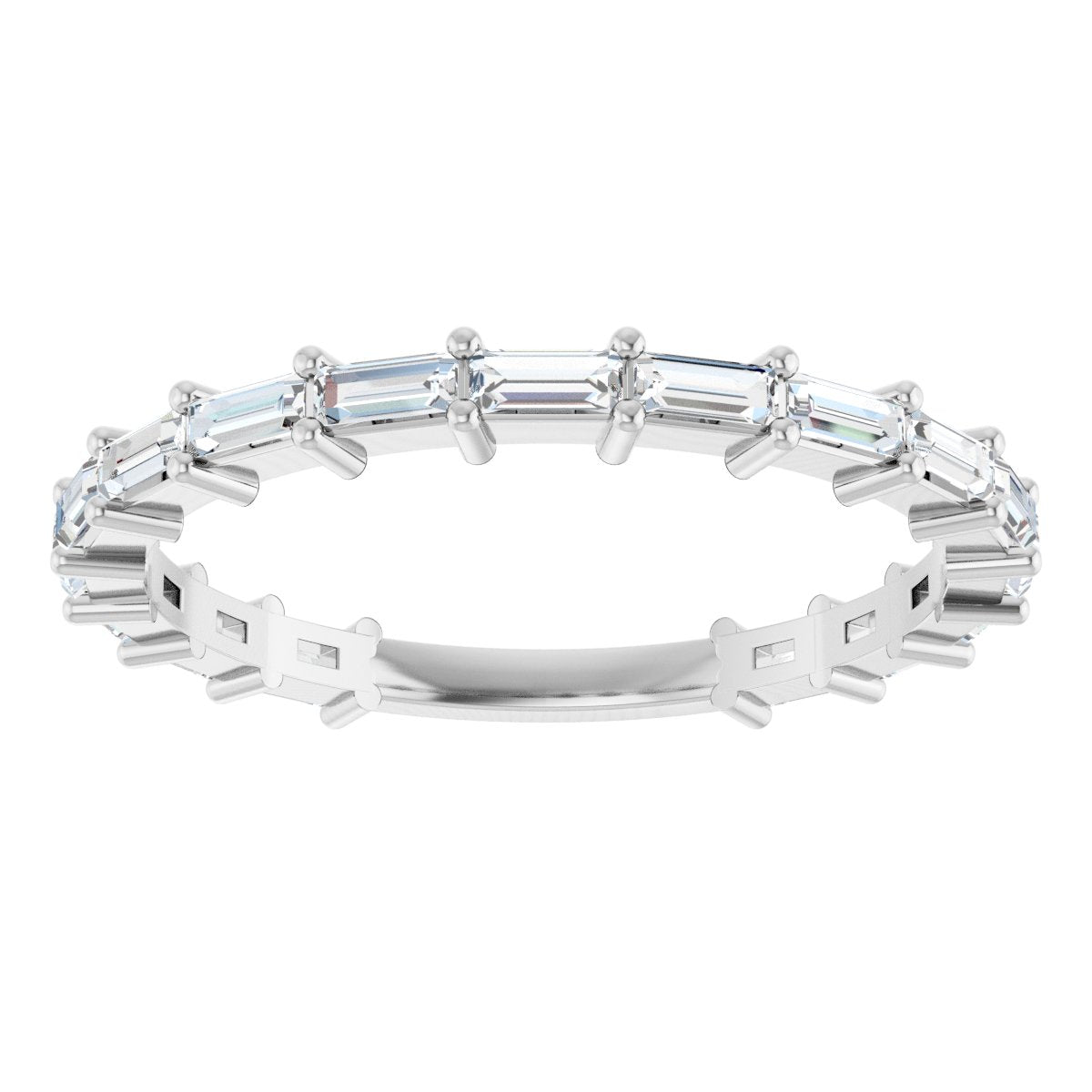 Anniversary Band  - Straight Baguette