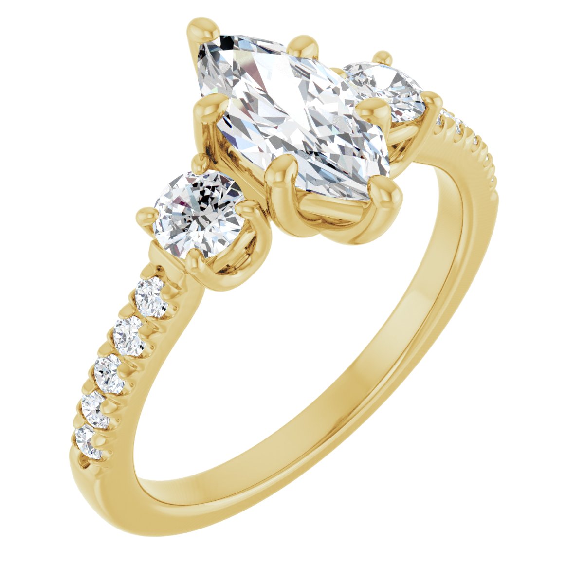 Three-Stone Engagement Ring