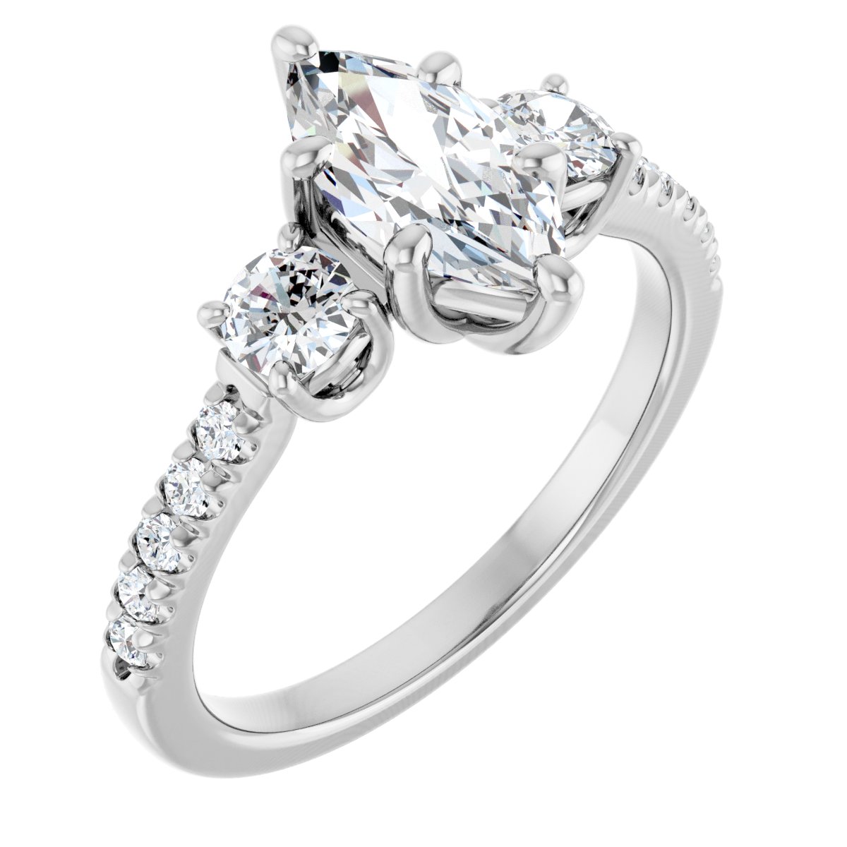 Three-Stone Engagement Ring